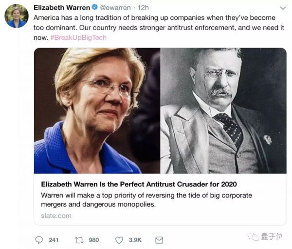 拆分苹果、肢解Google, 美总统竞选人想这样促进科技行业竞争