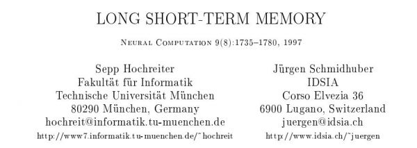LSTM之父,被图灵奖遗忘的大神