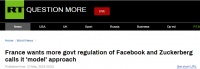 法国推动监管社交媒体 扎克伯格在马克龙面前称赞