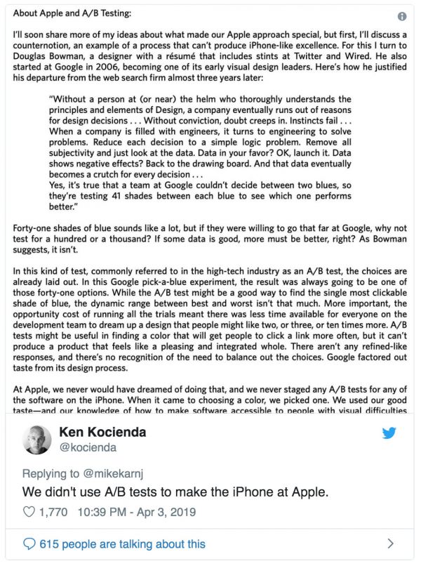 产品文化差异诞生记:谷歌理科生、苹果文科生