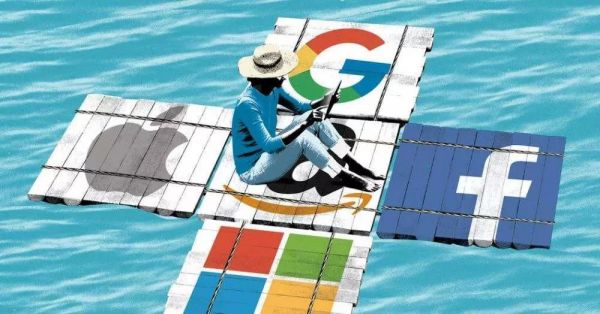 科技巨头攻伐战：亚马逊、苹果、微软强势，谷歌和Facebook沦为第二梯队