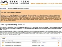 亚马逊光缆被挖断，国内部分地区网络出现异常