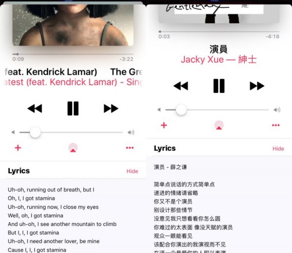 Apple Music有了实时歌词，这在国外真的不容易