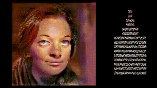 六十秒内，这张脸完全腐烂了，只剩下一些白色和棕色的色调。