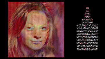 最后会变成线条然后完全变黑。