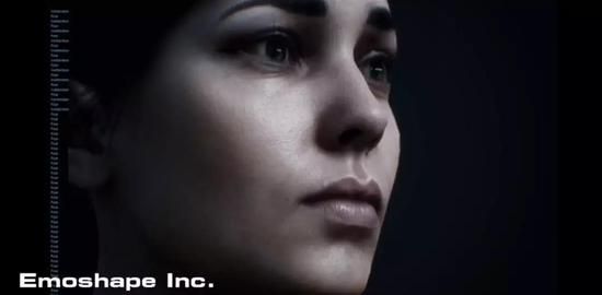 （Emoshape的机器人Rachel，图片来自Emoshape官网）