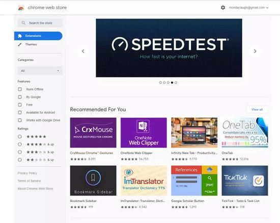 ▲Chrome应用商店
