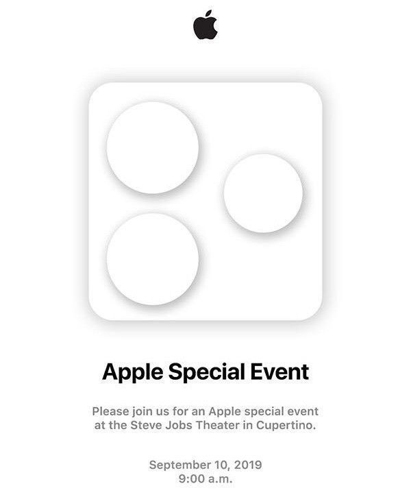 最前线 | 苹果新品发布会邀请函疑似曝光,新款iPhone或采用“浴霸三摄”