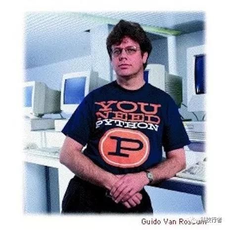 ▲ 图：Guido van Rossum摄于2001年，当时正值Python软件基金会成立。