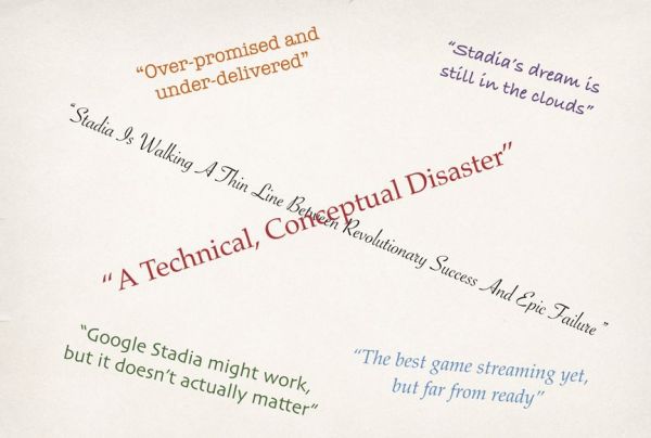 三年一剑差评万千,Google云游戏玩砸了吗?