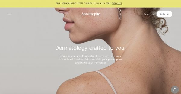 创业公司「Apostrophe」获 600 万美元种子融资，为皮肤病患者定制个性化服务