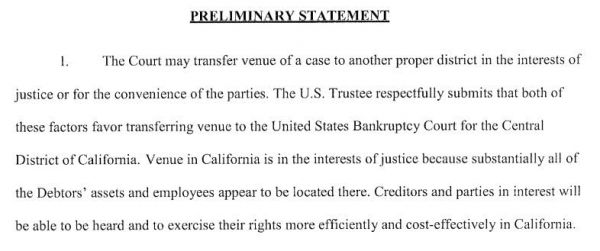 美债务托管人出具贾跃亭破产重组案意见:建议移交加州法院审理