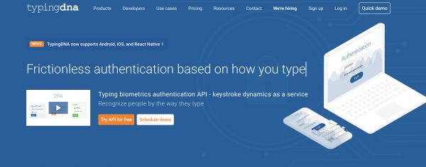 通过打字方式即可进行身份识别？初创公司「TypingDNA」获 700 万美元 A 轮融资