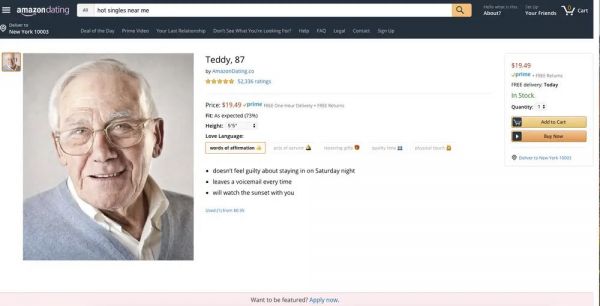 一份亚马逊上的爱,只卖4.99美元,你敢吗?