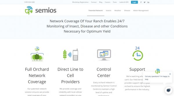 加拿大农业大数据公司「Semios」完成7500万美元融资,专注于病虫害监测和防治