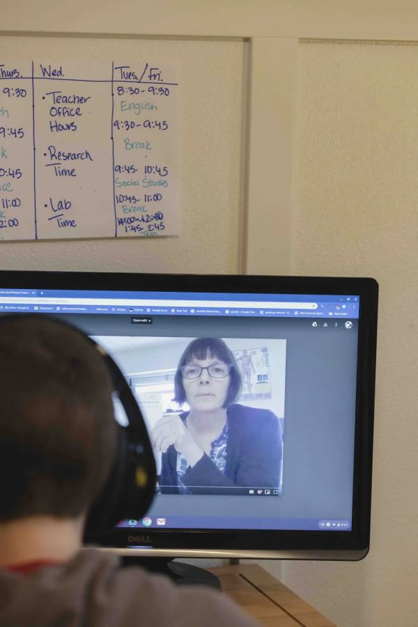 美国学生怎么上网课?