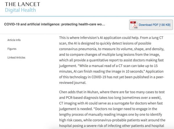 2019年12月31日,人工智能发出第一条病毒警告