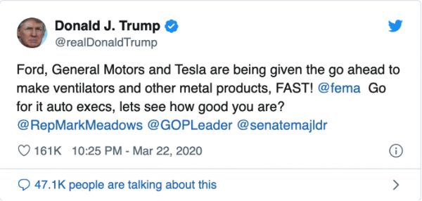 全球呼吸机告罄,马斯克线上接单,车企临危受命转产,这波跨界行得通吗?