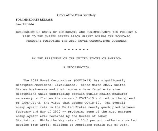 特朗普冻结四类赴美签证,硅谷巨头怒批目光短浅