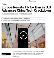 美国铁心封禁TikTok 但英法德“没有跟”