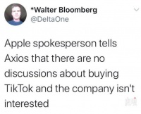 【虎嗅早报】苹果：对TikTok不感兴趣；马斯克：特斯拉在中国获得的政府援助没有国内公司多