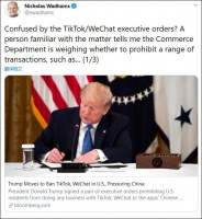 美媒记者：苹果与谷歌App商店中，微信可能被下架