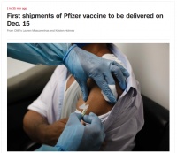 美国首批疫苗本月15号交付，谁将最先接种疫苗？