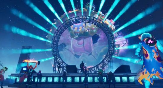 《堡垒之夜》举办的现场音乐会，图源堡垒之夜网页