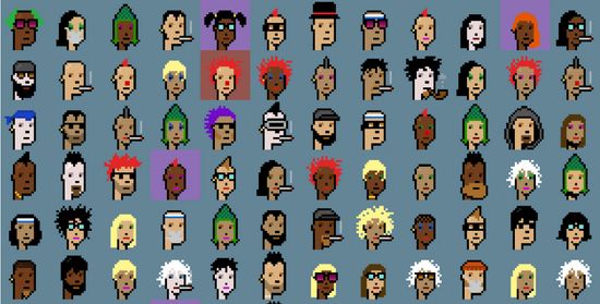 CryptoPunks 图片来自网络
