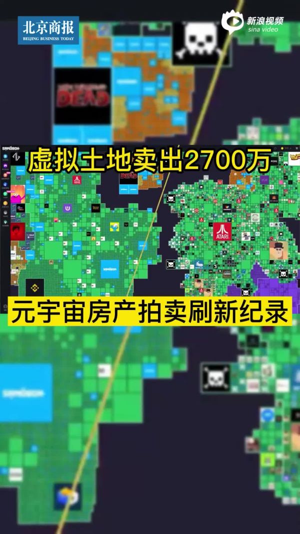 虚拟土地卖出2700万，元宇宙房产拍卖刷新纪录