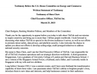 TikTok被持续施压：周受资出席听证会的5条要点