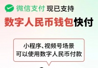 微信支持数字人民币钱包快付，你会用么？
