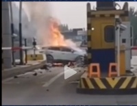 比油车易起火？电动车碰撞燃烧致4死