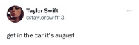 Taylor Swift更新推文：速速上车……