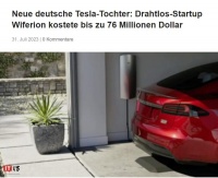 特斯拉收购德国无线充电公司 Wiferion，耗资 7600 万美元