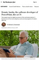 PowerPoint 发明者之一丹尼斯・奥斯汀逝世，享年 76 岁