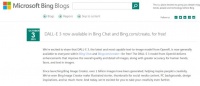 微软宣布 Bing Chat 用户可以免费访问 DALL-E 3 图像生成器