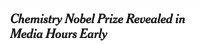 这届诺贝尔化学奖得主，化学只考了20分