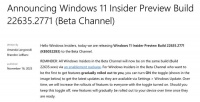 微软 Win11 Beta 预览版 Build 22635.2771 发布：改善语音支持等
