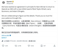 Altman大胜收局：重返OpenAI任CEO，董事会重组