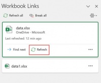 微软回顾 11 月 Excel 新增功能：添加“工作簿链接”面板