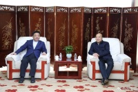 中国电信总经理邵广禄会见ITU前秘书长赵厚麟