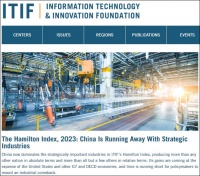 美国ITIF："中国在70%战略产业中全球领先，美西方快速衰退"