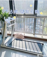 冬日健身不能停，跑步机走起