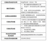 信托业龙年首罚，英大信托被罚百万