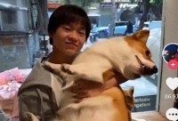 全红婵回老家了！抱大黄狗不撒手，一身行头4万，送妈妈珍贵礼物