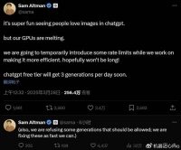 GPT-4o的P图太火了，GPU在融化，官方终于限流了