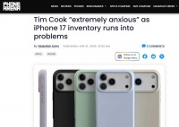 消息称iPhone 17关键生产材料极度短缺 库克急到每天催