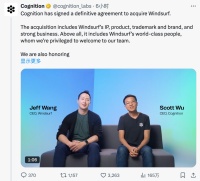 谷歌24亿美元挖角后，Windsurf转投华人明星AI公司