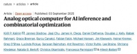 100倍AI推理能效提升，微软提出“模拟光学计算机”，研究登上Nature
